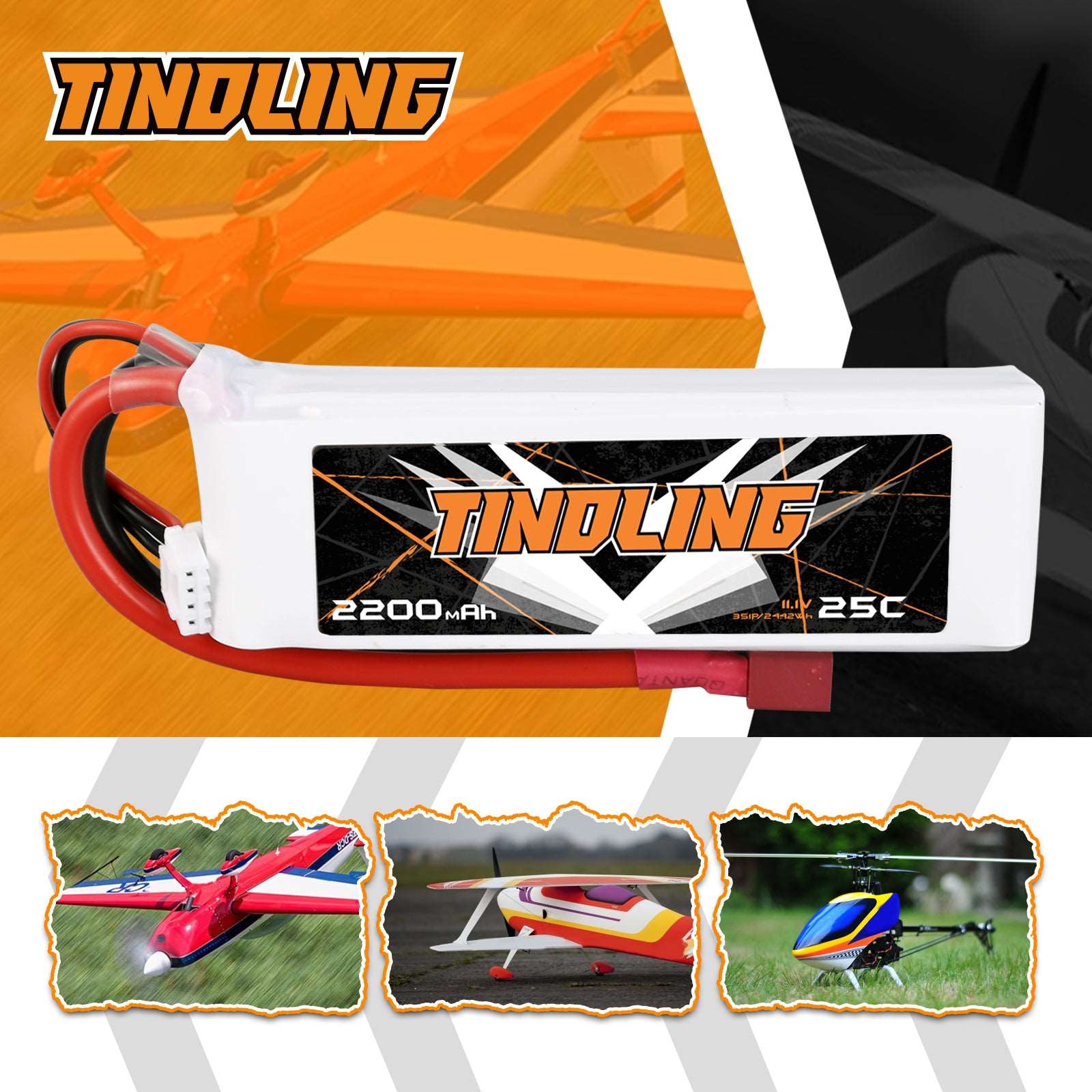 Batterie LiPO 11.1V 2200Mah 3S 25C